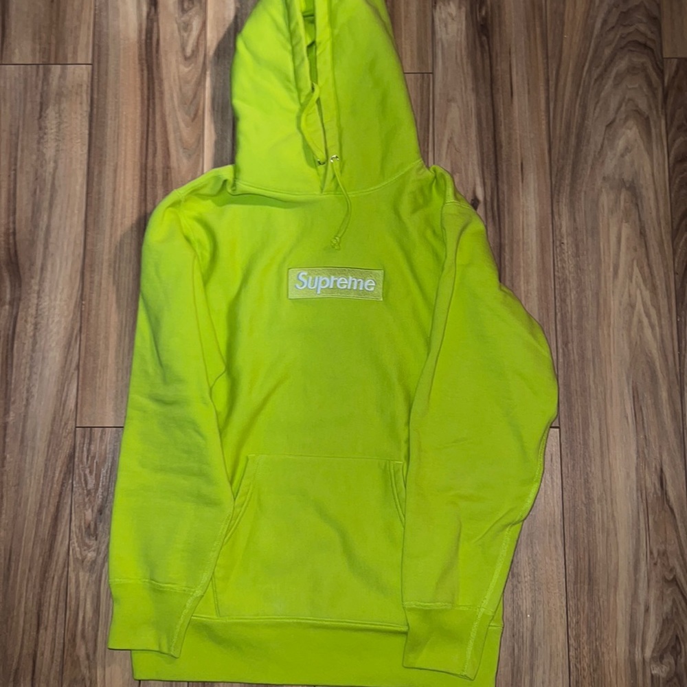 Supreme acid green box logo (rare color collection)